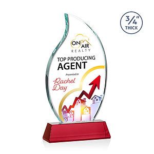 Croydon VividPrint™ Award on Newhaven Base - Red