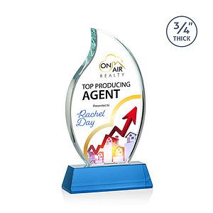 Croydon VividPrint™ Award on Newhaven Base - Sky Blue