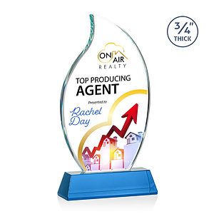 Croydon VividPrint™ Award on Newhaven Base - Sky Blue