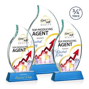 Croydon VividPrint™ Award on Newhaven Base - Sky Blue