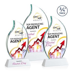 Croydon VividPrint™ Award on Newhaven Base - White