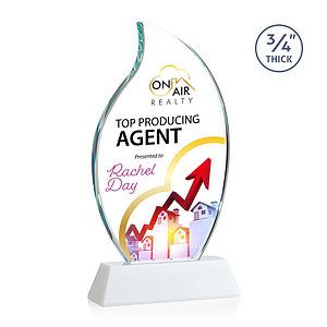 Croydon VividPrint™ Award on Newhaven Base - White