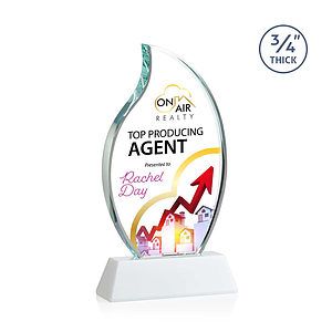Croydon VividPrint™ Award on Newhaven Base - White