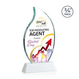 Croydon VividPrint™ Award on Newhaven Base - White