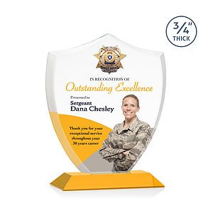 Scudo Shield VividPrint™ Award - Amber