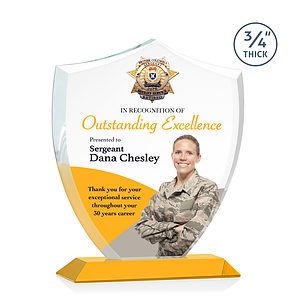 Scudo Shield VividPrint™ Award - Amber