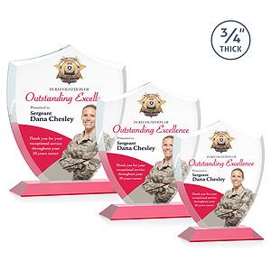 Scudo Shield VividPrint™ Award - Red