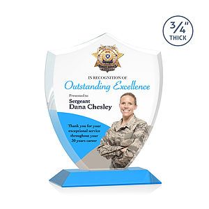 Scudo Shield VividPrint™ Award - Sky Blue