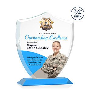 Scudo Shield VividPrint™ Award - Sky Blue