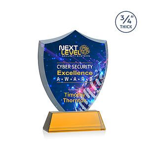 Scudo Shield VividPrint™ Award on Newhaven - Amber