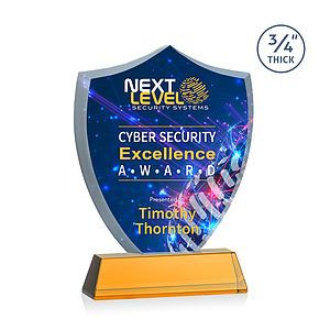 Scudo Shield VividPrint™ Award on Newhaven - Amber