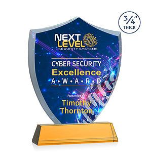 Scudo Shield VividPrint™ Award on Newhaven - Amber