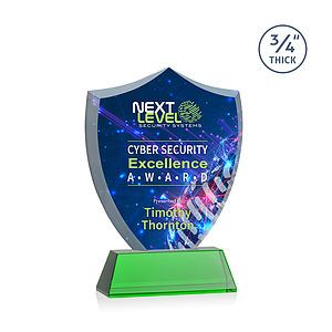 Scudo Shield VividPrint™ Award on Newhaven - Green