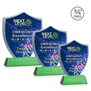 Scudo Shield VividPrint™ Award on Newhaven - Green