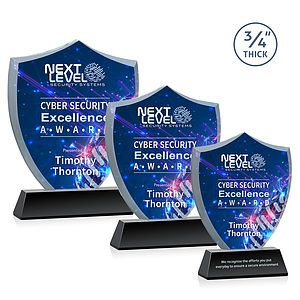 Scudo Shield VividPrint™ Award on Newhaven - Black
