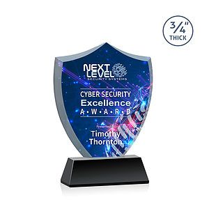 Scudo Shield VividPrint™ Award on Newhaven - Black