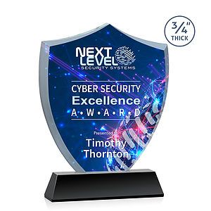 Scudo Shield VividPrint™ Award on Newhaven - Black