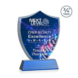 Scudo Shield VividPrint™ Award on Newhaven - Blue