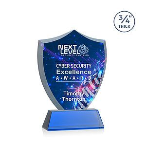 Scudo Shield VividPrint™ Award on Newhaven - Blue