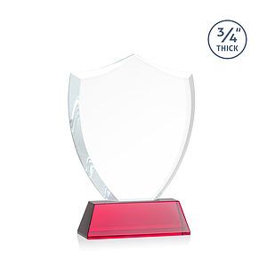 Scudo Shield VividPrint™ Award on Newhaven - Red