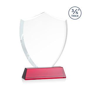 Scudo Shield VividPrint™ Award on Newhaven - Red