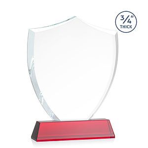 Scudo Shield VividPrint™ Award on Newhaven - Red