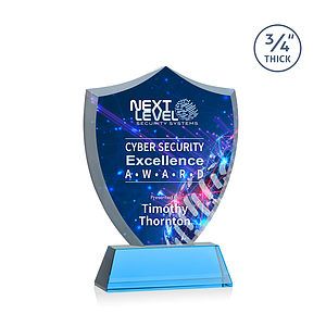 Scudo Shield VividPrint™ Award on Newhaven - Sky Blue
