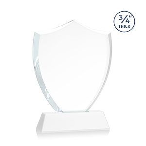 Scudo Shield VividPrint™ Award on Newhaven - White