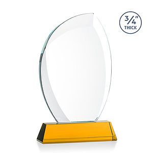 Wichita VividPrint™ Award on Newhaven Base - Amber