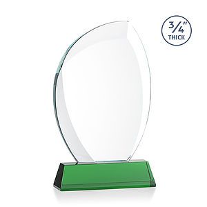 Wichita VividPrint™ Award on Newhaven Base - Green