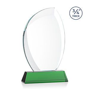 Wichita VividPrint™ Award on Newhaven Base - Green