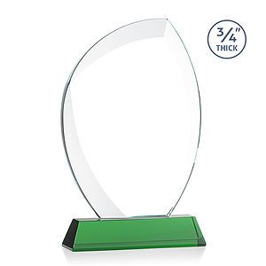 Wichita VividPrint™ Award on Newhaven Base - Green