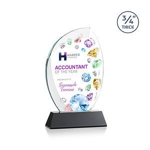 Wichita VividPrint™ Award on Newhaven Base - Black