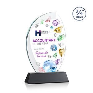 Wichita VividPrint™ Award on Newhaven Base - Black
