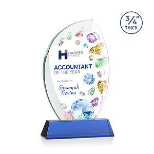 Wichita VividPrint™ Award on Newhaven Base - Blue