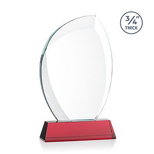 Wichita VividPrint™ Award on Newhaven Base - Red