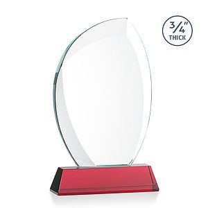 Wichita VividPrint™ Award on Newhaven Base - Red