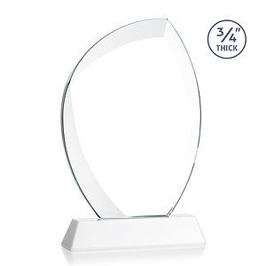 Wichita VividPrint™ Award on Newhaven Base - White