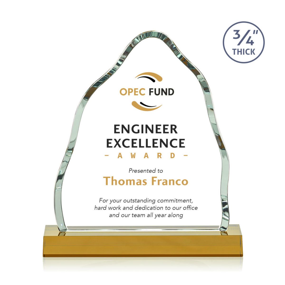 Dunwich VividPrint™ Award - Amber