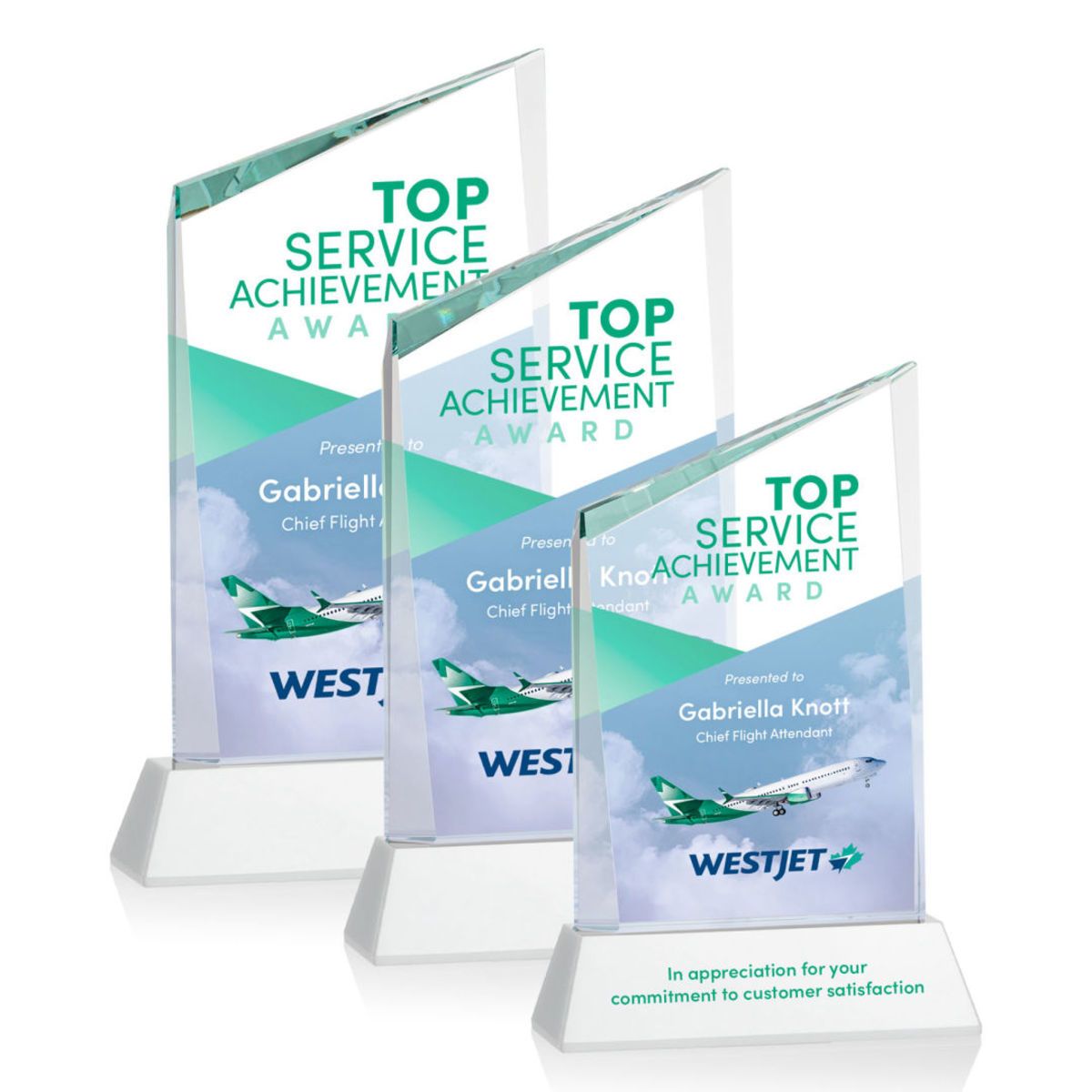 Scarsdale VividPrint™ Award on Newhaven - White