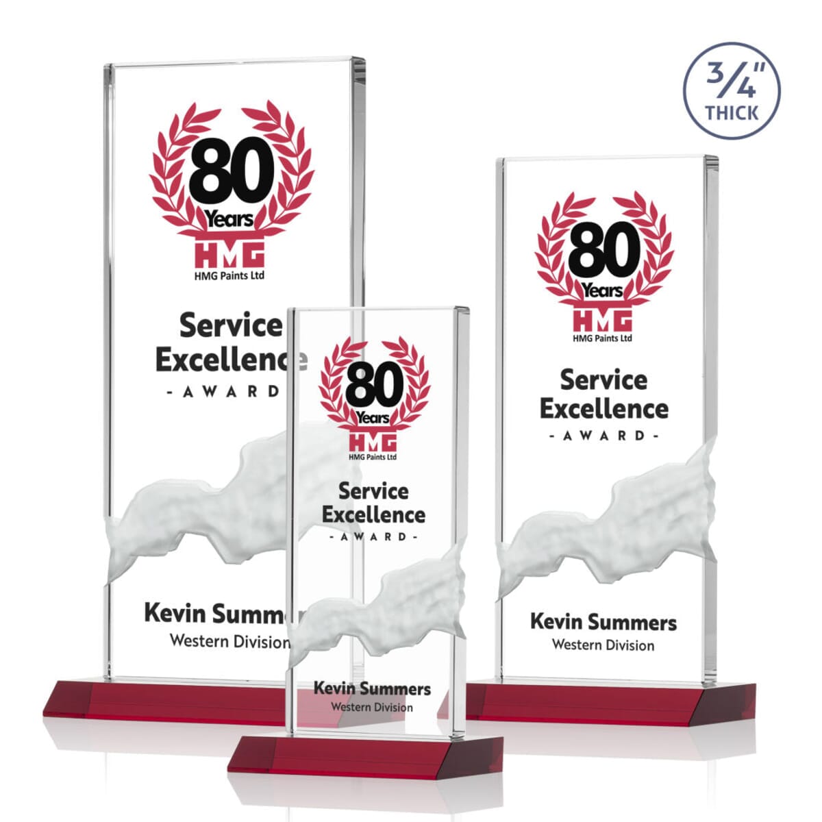 Poole VividPrint™ Award - Red