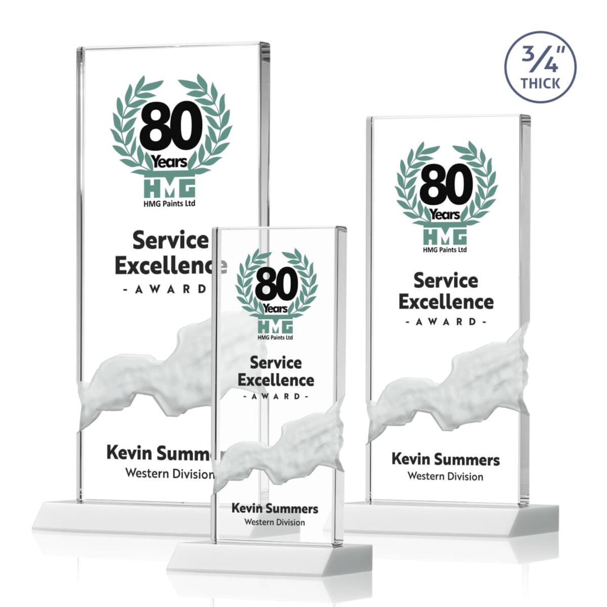 Poole VividPrint™ Award - White