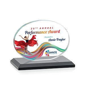 Austin (Horiz) VividPrint™ Award - Black 