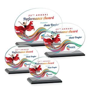 Austin (Horiz) VividPrint™ Award - Black 
