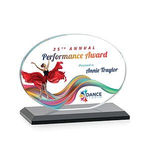 Austin (Horiz) VividPrint™ Award - Black 