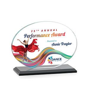 Austin (Horiz) VividPrint™ Award - Black 