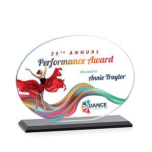 Austin (Horiz) VividPrint™ Award - Black 