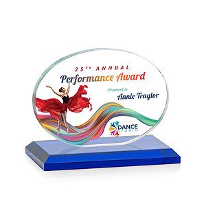 Austin (Horiz) VividPrint™ Award - Blue