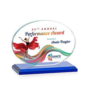 Austin (Horiz) VividPrint™ Award - Blue