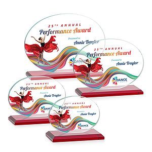 Austin (Horiz) VividPrint™ Award - Red 
